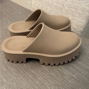 Jeffrey Campbell Tan Mules